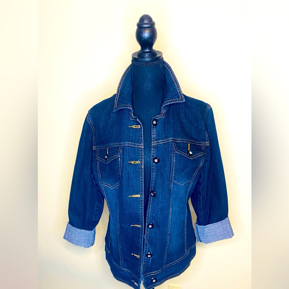 Embroidered Denim Jacket from Style Clothing